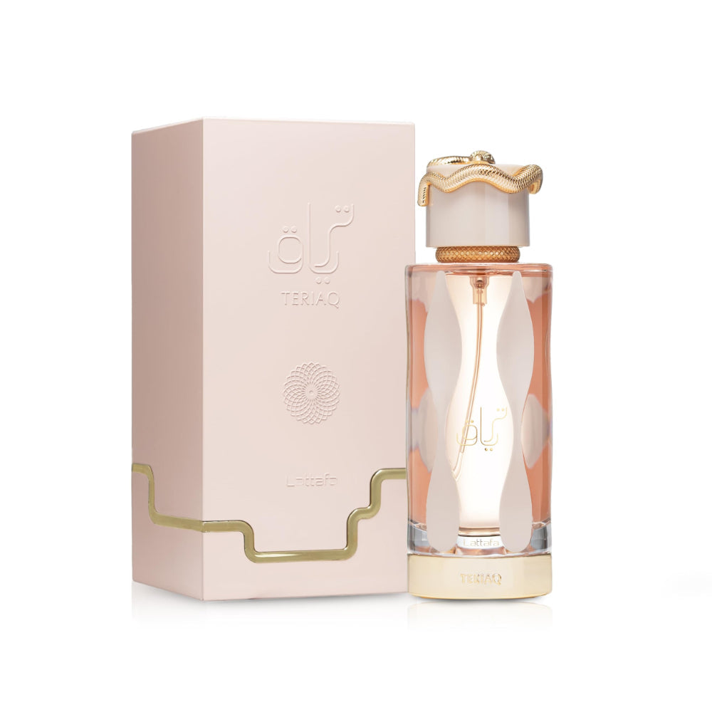 Lattafa Teriaq for Unisex Eau de Parfum Spray, 3.4 Ounce / 100 ml