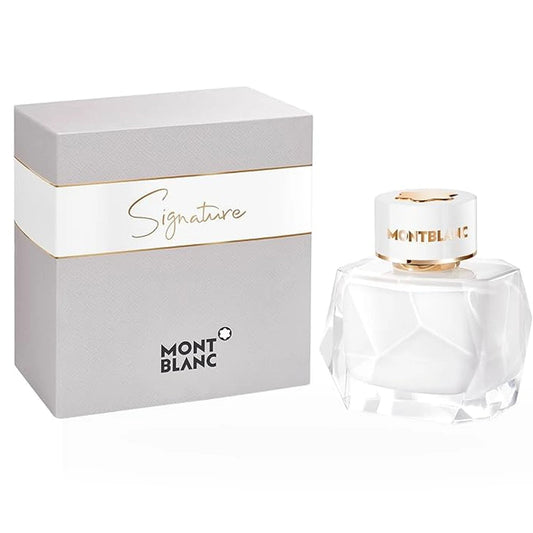 Montblanc perfume bottle and packaging on a white background