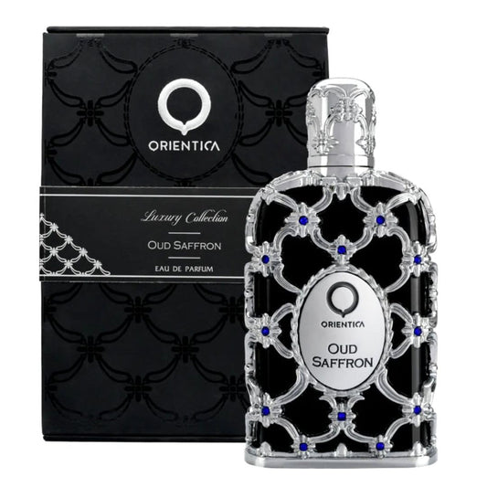 Orientica Luxury Collection Oud Saffron Eau De Parfum - Oriental, Vanilla, Saffron, Woody, Patchouli, Musk, Agar Wood - Arabic Perfume for Men & Women
